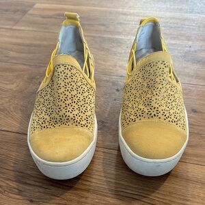 Jambu Yellow Perforated Slip-On Sneakers
